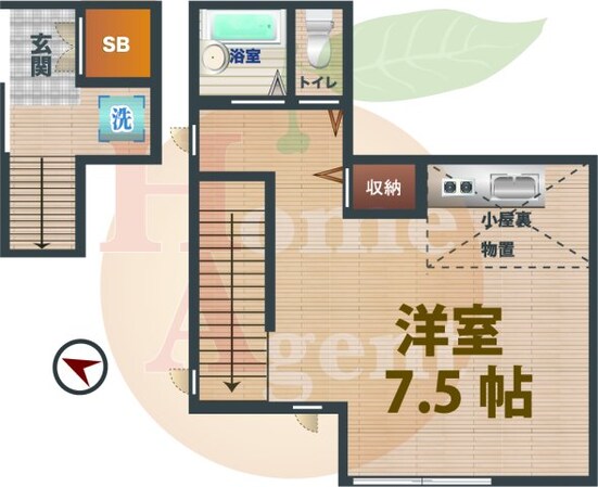 東中野駅 徒歩8分 2階の物件間取画像